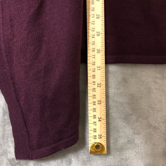Roaman’s Women Cardigan Size 1X Waterfall Plum Purple Lagenlook Plus Size - Picture 7 of 7